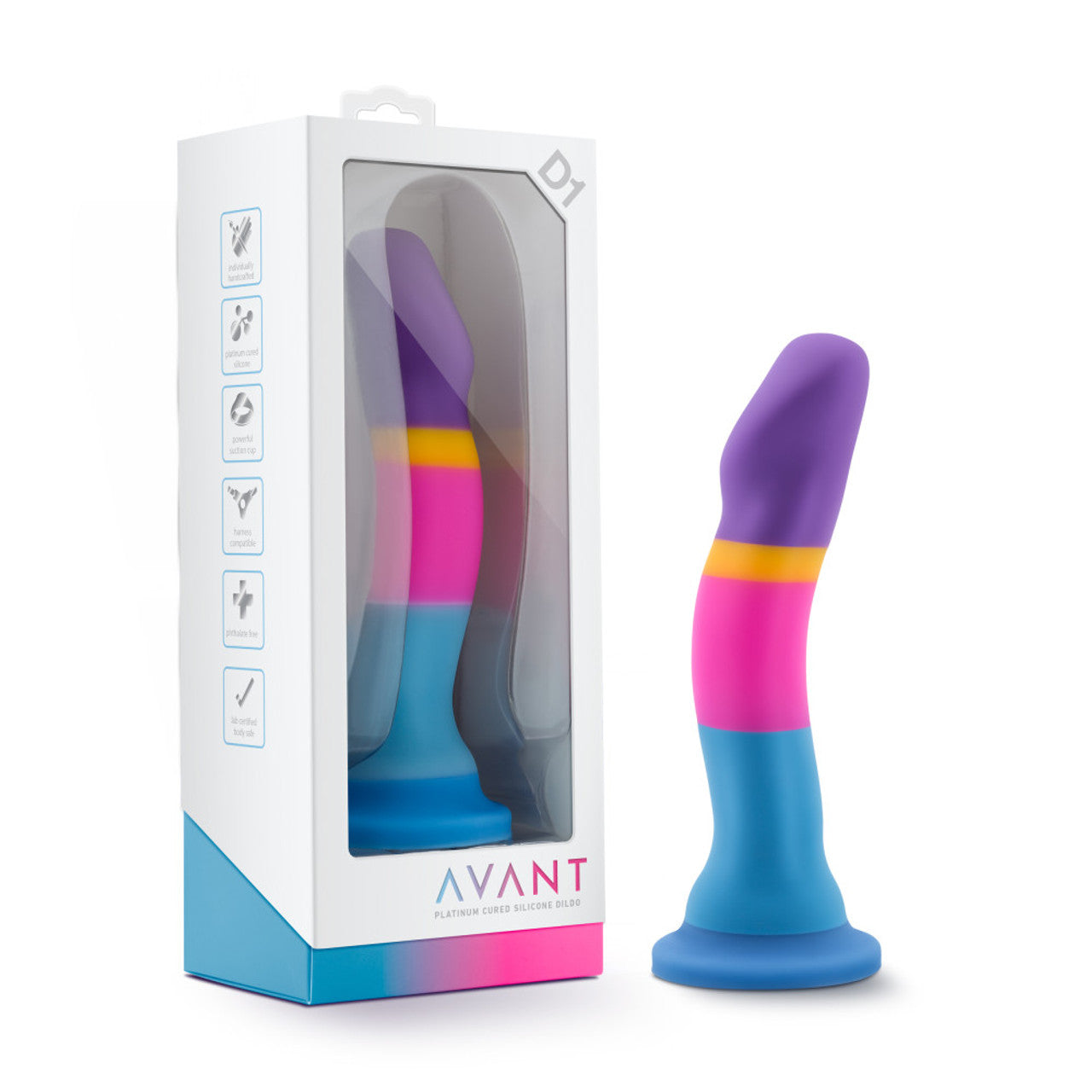 Avant D1 Hot 'n' Cool Platinum Cured Silicone Dildo - Thorn & Feather