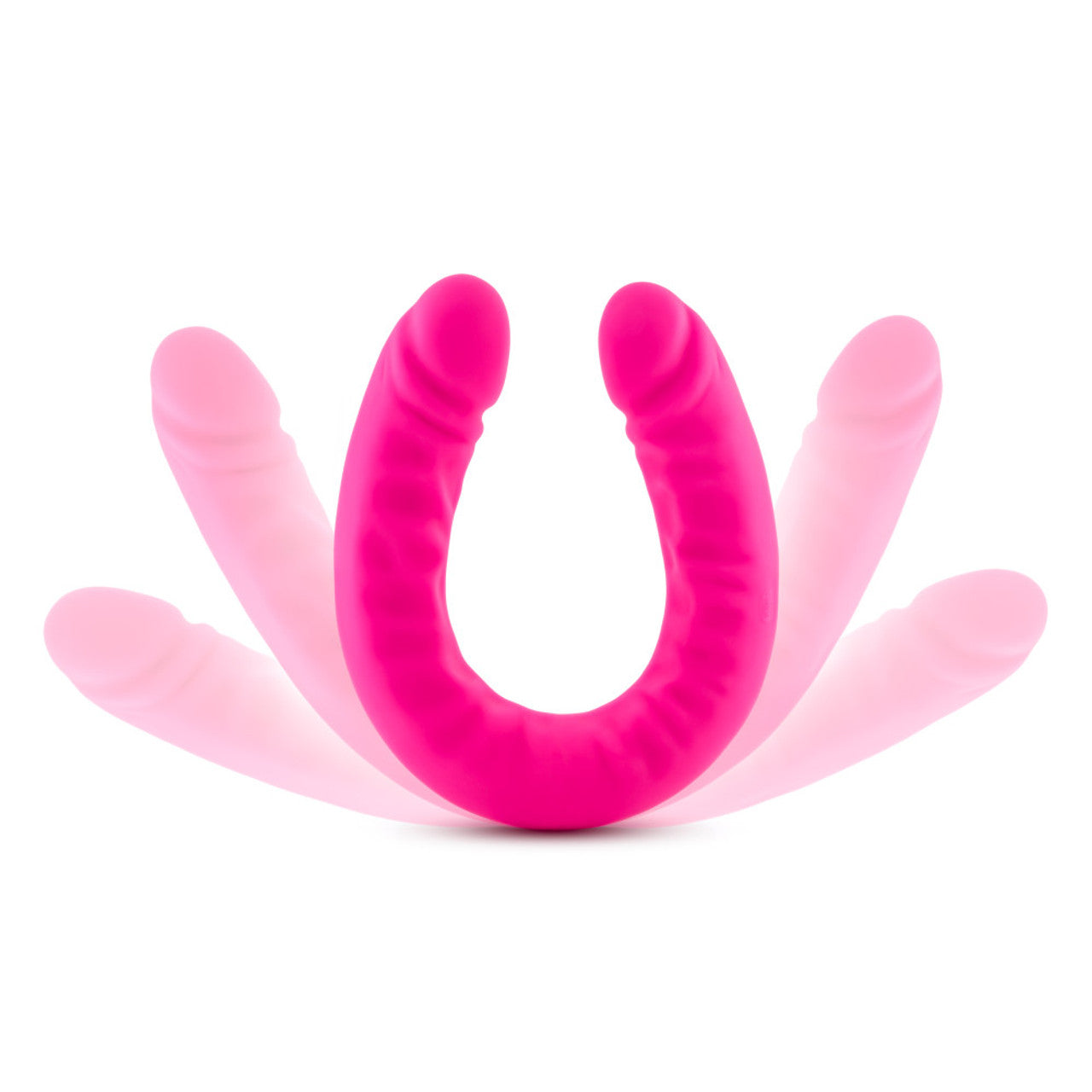 Ruse 18 inch Silicone Slim Double Dong - Hot Pink - Thorn & Feather