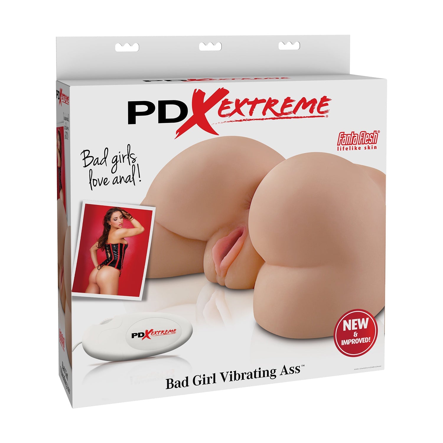 Extreme Toyz Bad Girl Vibrating Ass - Flesh - Thorn & Feather