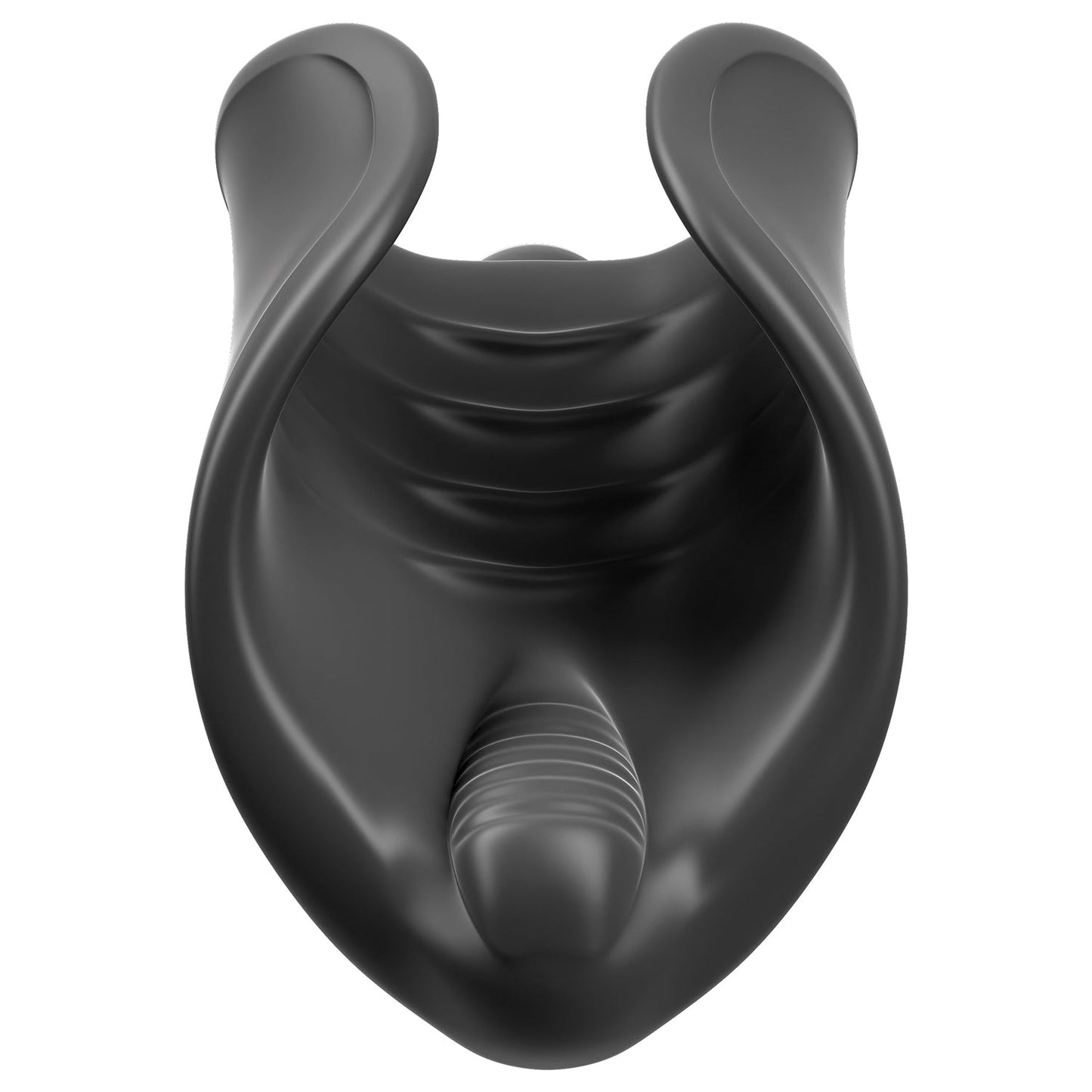 PDX Elite Vibrating Silicone Stimulator - Black - Thorn & Feather