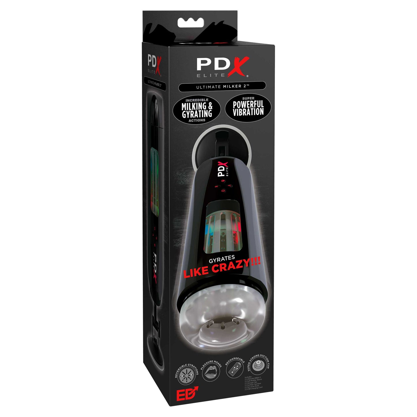 PDX Elite Ultimate Milker 2 Vibrating Masturbator