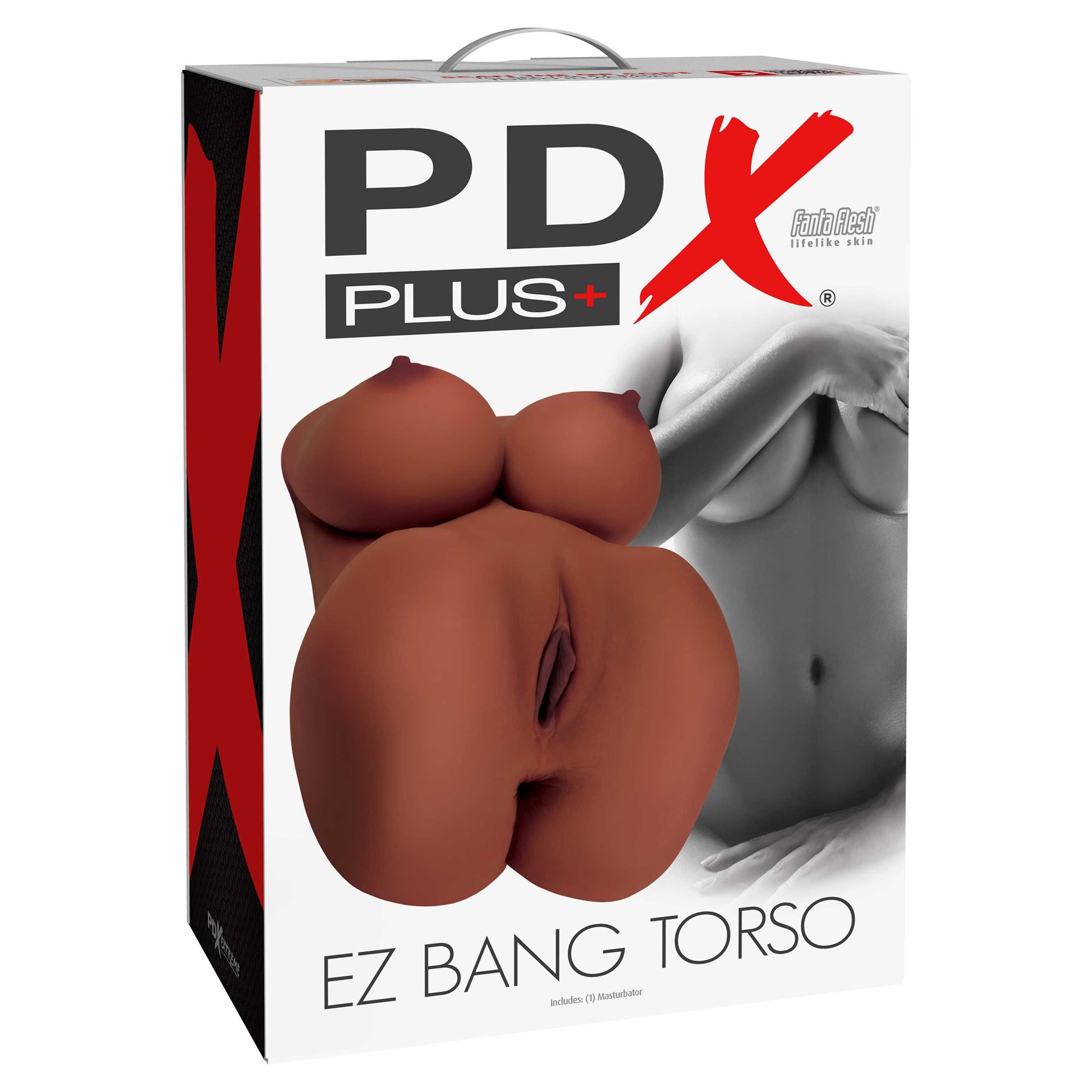 PDX Plus EZ Bang Torso Lifesize Masturbator - Brown - Thorn & Feather