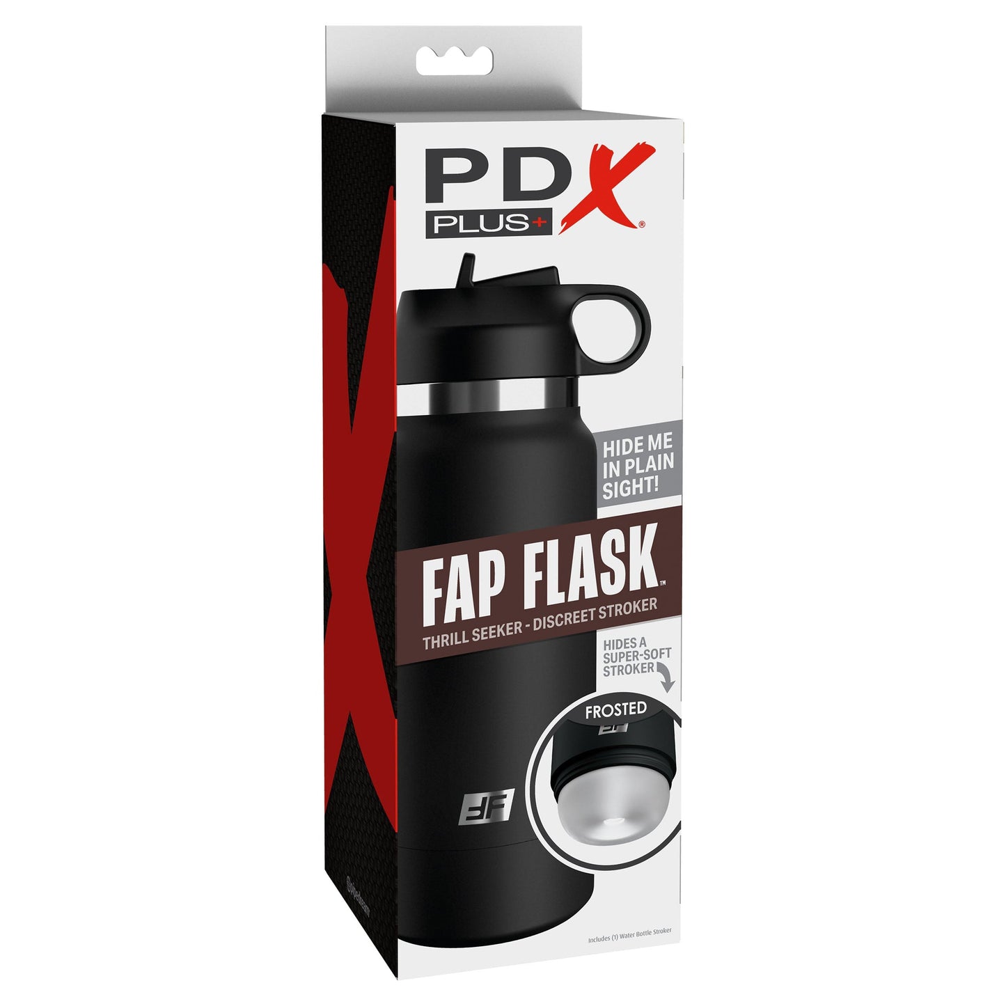 PDX Plus Fap Flask Thrill Seeker Discreet Stroker - Frosted