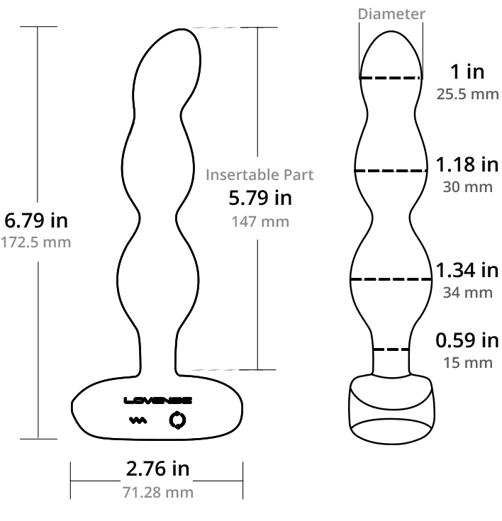 Lovense Ridge Vibrating & Rotating Anal Beads