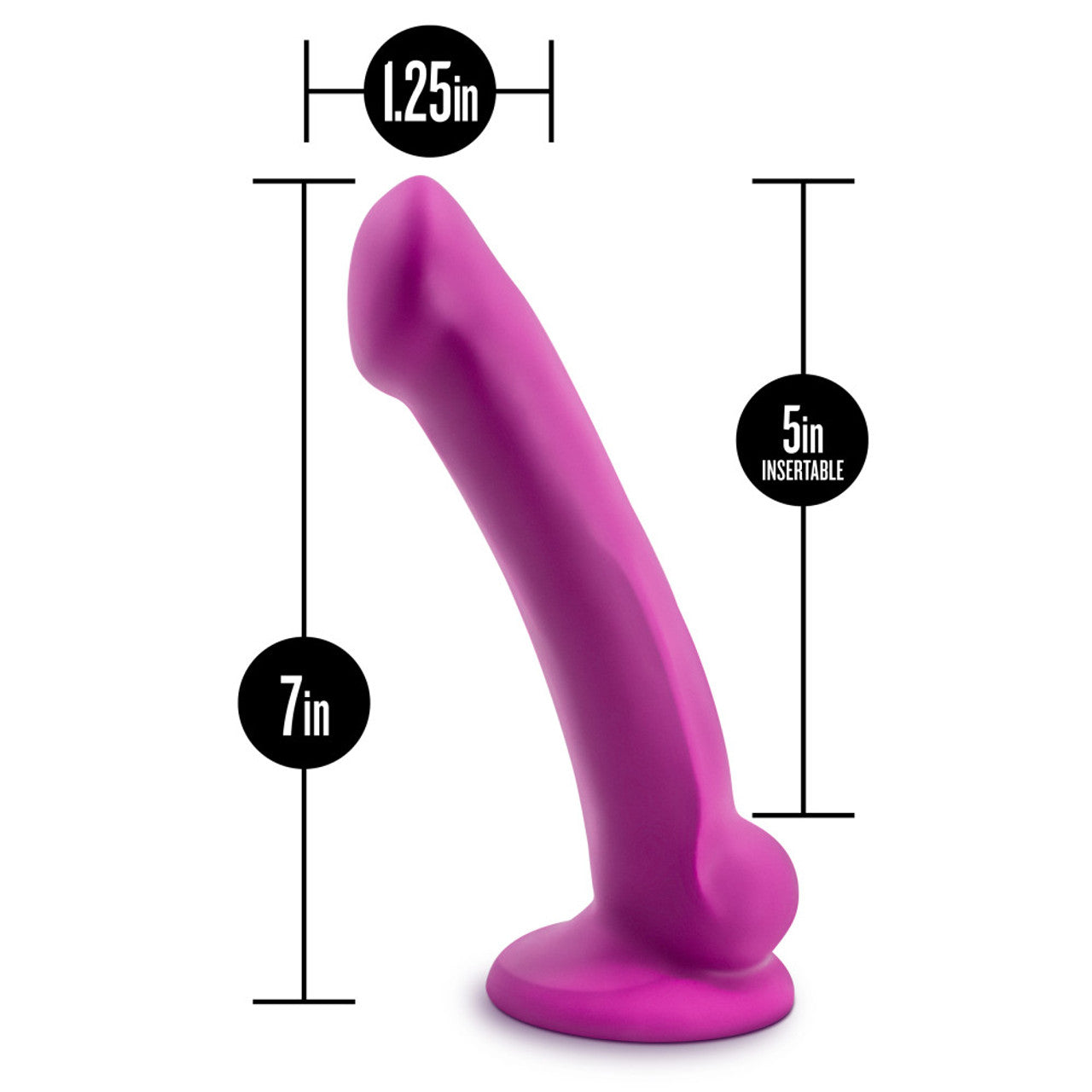 Avant D9 Ergo Mini Violet Silicone Dildo - Thorn & Feather