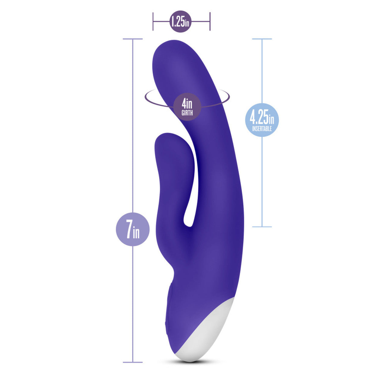 Hop Trix Silicone Rabbit G Spot Vibrators - Midnight