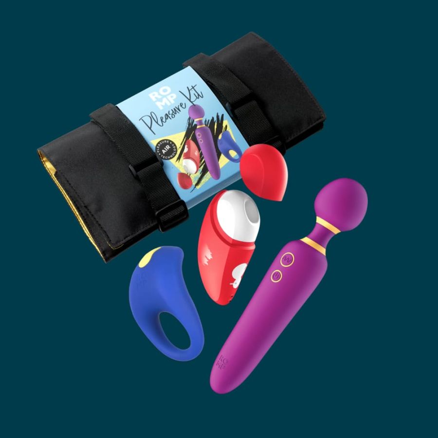 ROMP 3-Piece Pleasure Kit with Travel Pouch - Thorn & Feather