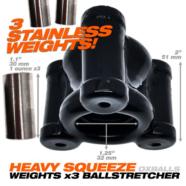 Oxballs Heavy Squeeze Ballstretcher - Black