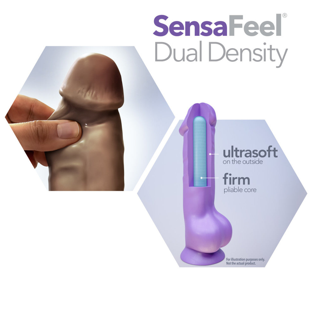 Blush Au Naturel Derrick 7" Dildo - Chocolate