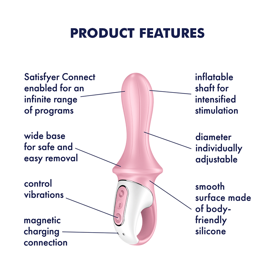 Satisfyer Air Pump Booty 5+ Vibrator - Thorn & Feather