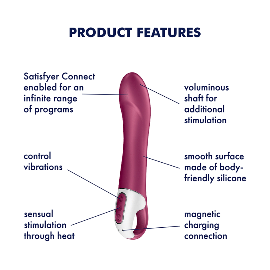 Satisfyer Big Heat G-Spot Vibrator - Berry - Thorn & Feather