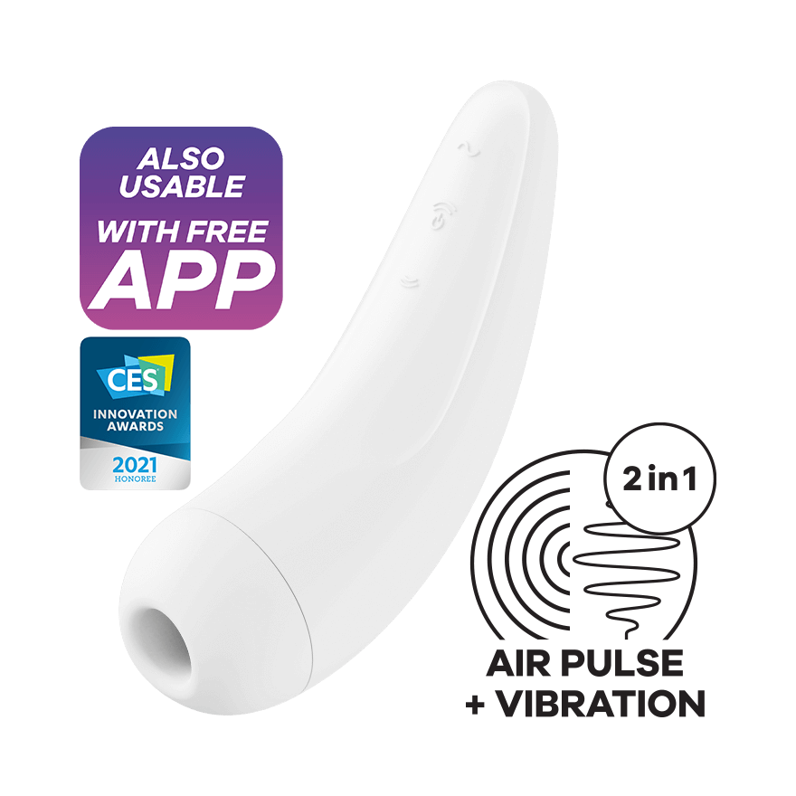 Satisfyer Curvy 2+ Air Pulse Stimulator - Thorn & Feather