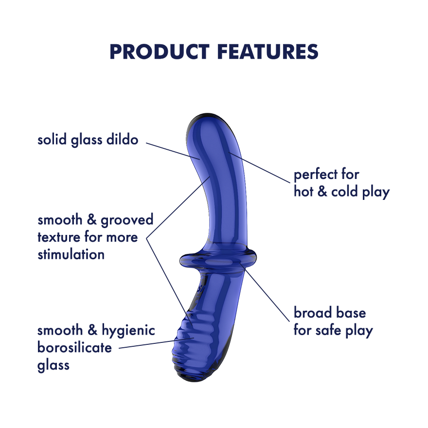 Satisfyer Double Crystal Glass Dildo