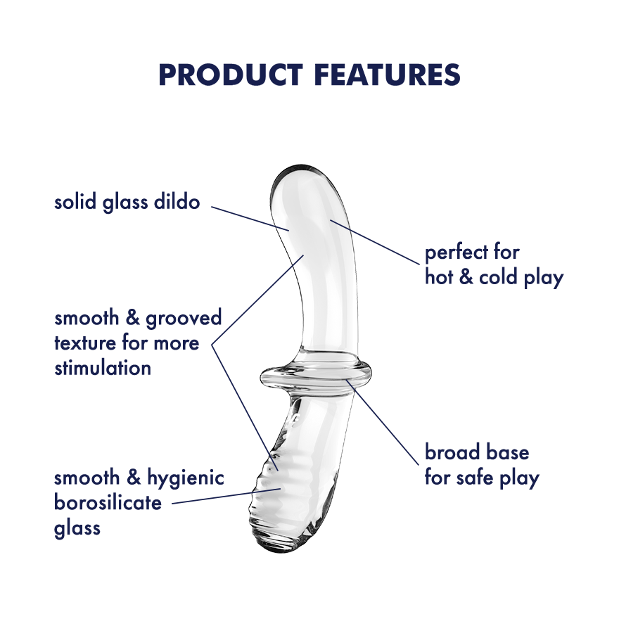 Satisfyer Double Crystal Glass Dildo