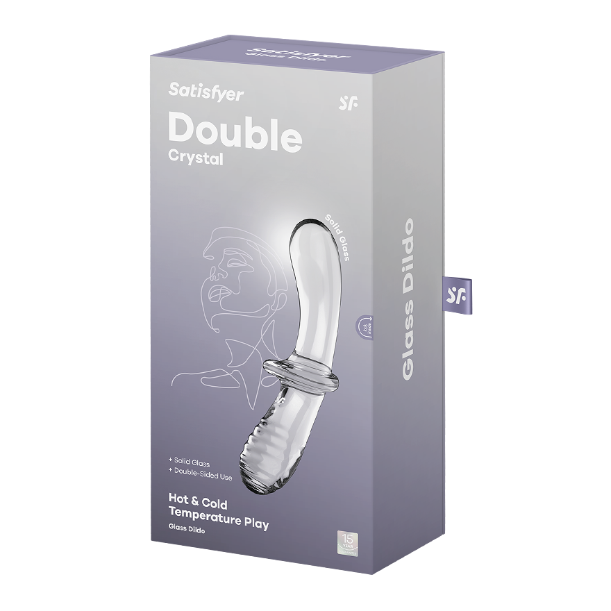 Satisfyer Double Crystal Glass Dildo