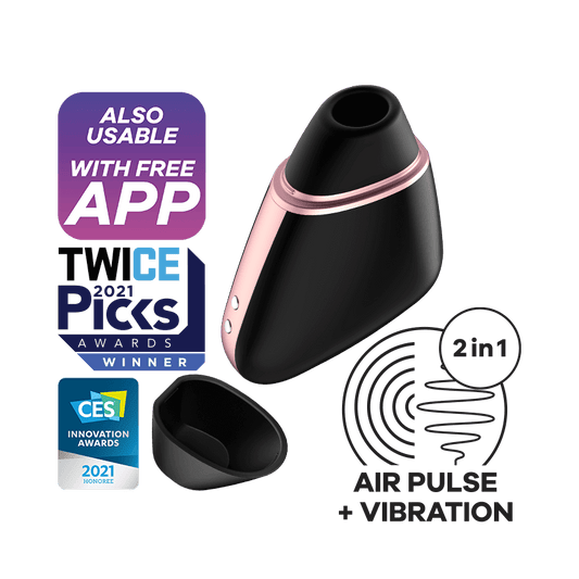 Satisfyer Love Triangle Air Pulse Stimulator + Vibration - Thorn & Feather