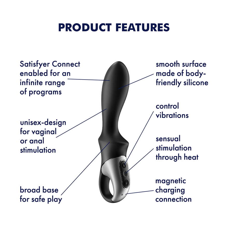 Satisfyer Heat Climaxr Anal Vibrator - Thorn & Feather