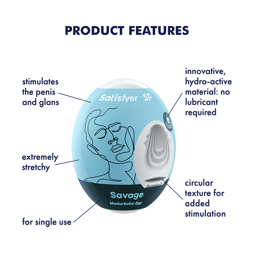 Satisfyer Masturbator Egg - Savage - Thorn & Feather