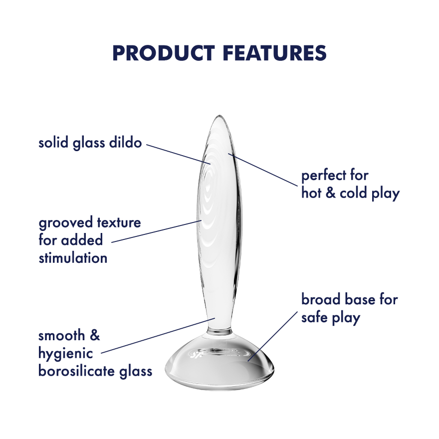 Satisfyer Sparkling Crystal Glass Dildo