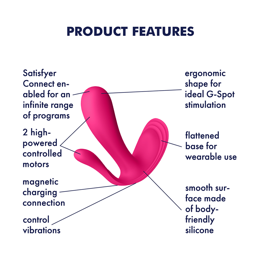 Satisfyer Top Secret+ Wearable Vibrator - Thorn & Feather