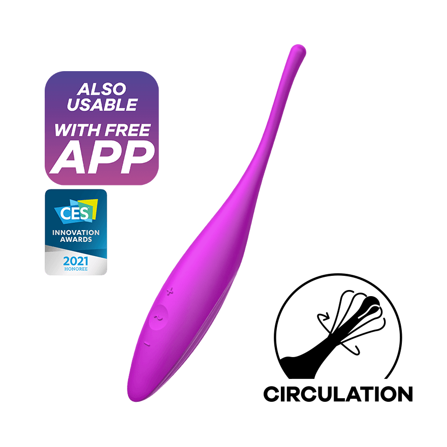 Satisfyer Twirling Joy Clit & Nipple Stimulator - Thorn & Feather