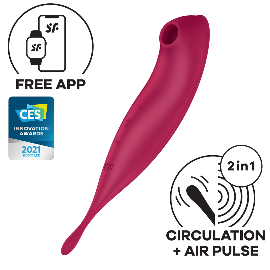 Satisfyer Twirling Pro Connect App Air Pulse Vibrator