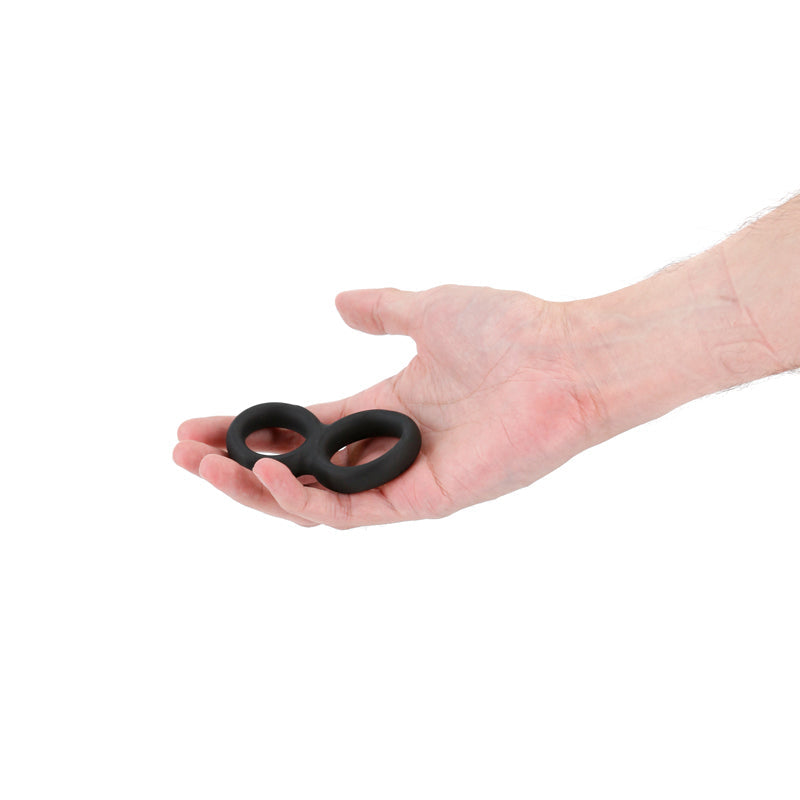 Renegade Twofold Cock Ring - Black