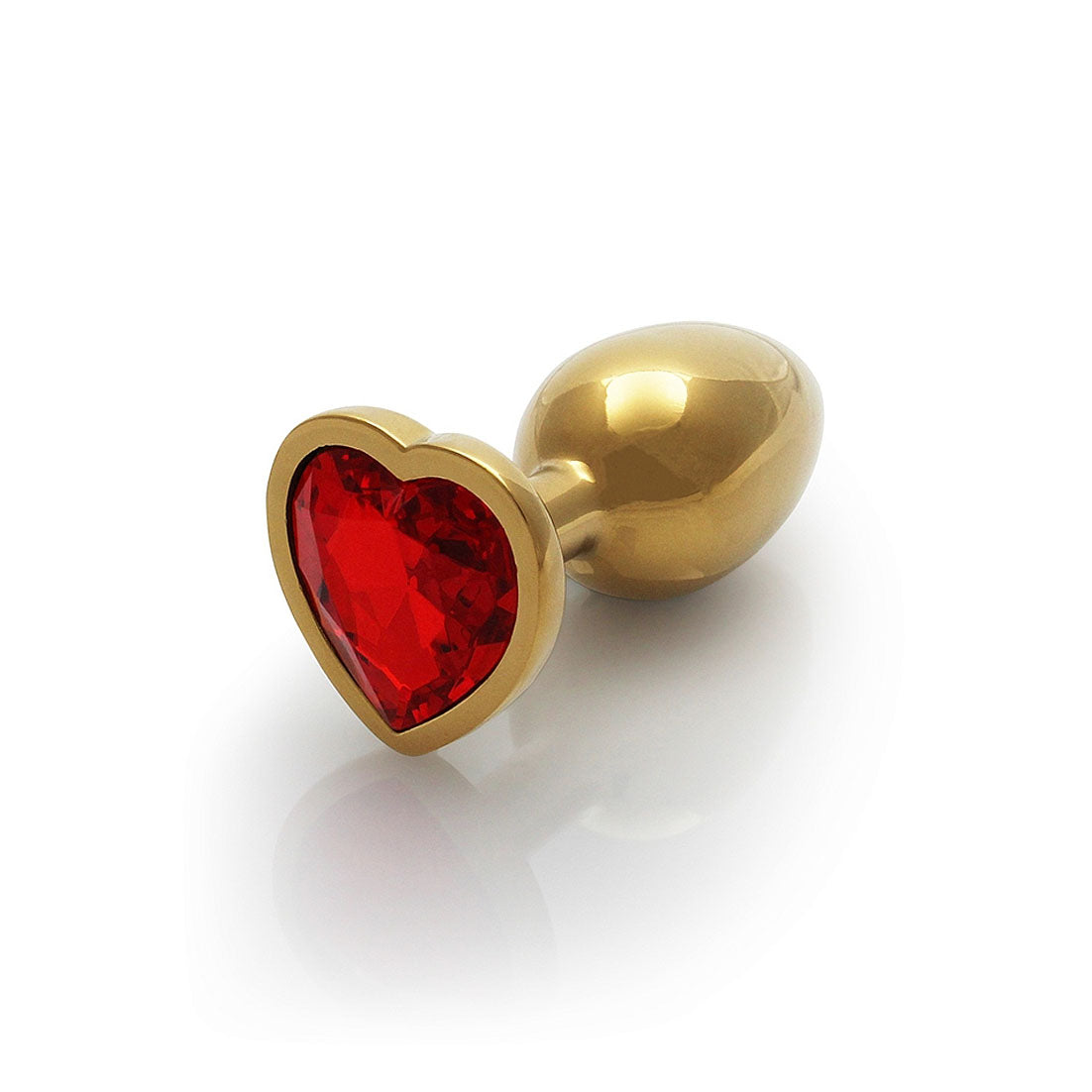 Heart Gem Butt Plug - Small, Ruby Red