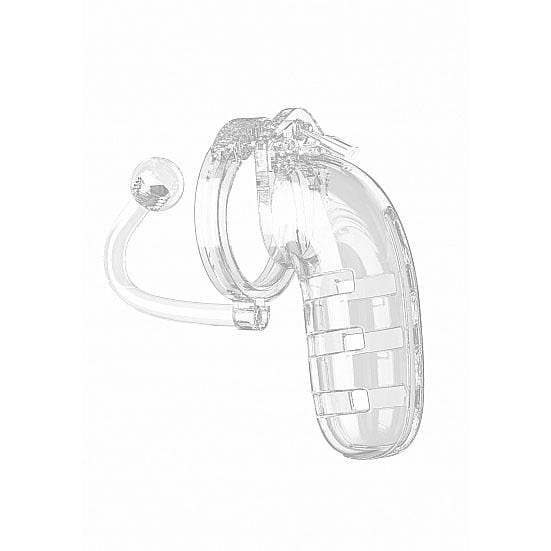 Mancage Model 12 Chastity 5.5 Inch Cage with Plug - Thorn & Feather