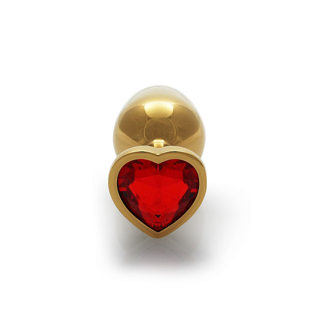 Heart Gem Butt Plug - Small, Ruby Red