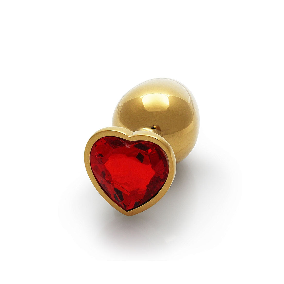 Heart Gem Butt Plug - Large, Ruby Red