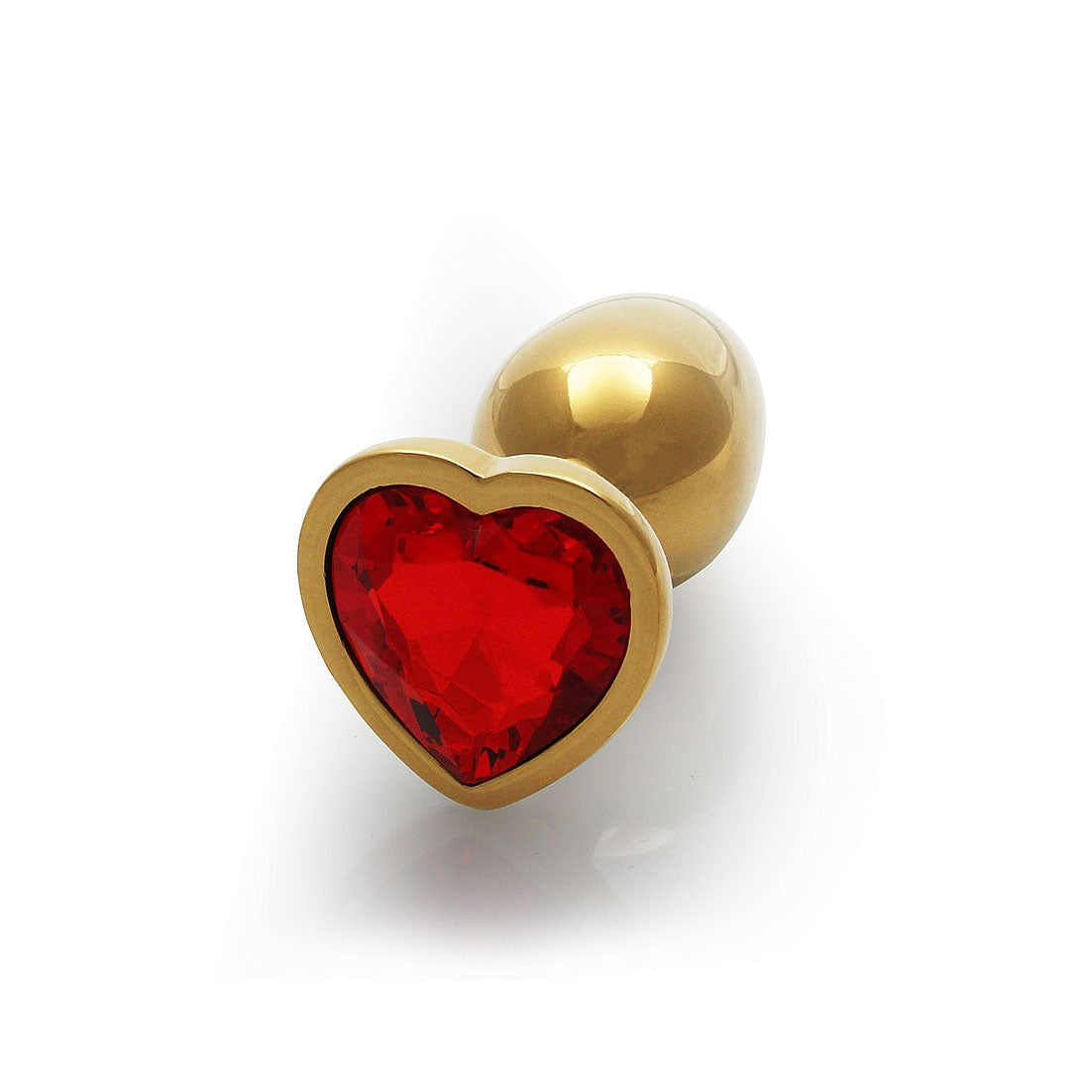 Heart Gem Butt Plug - Small, Ruby Red