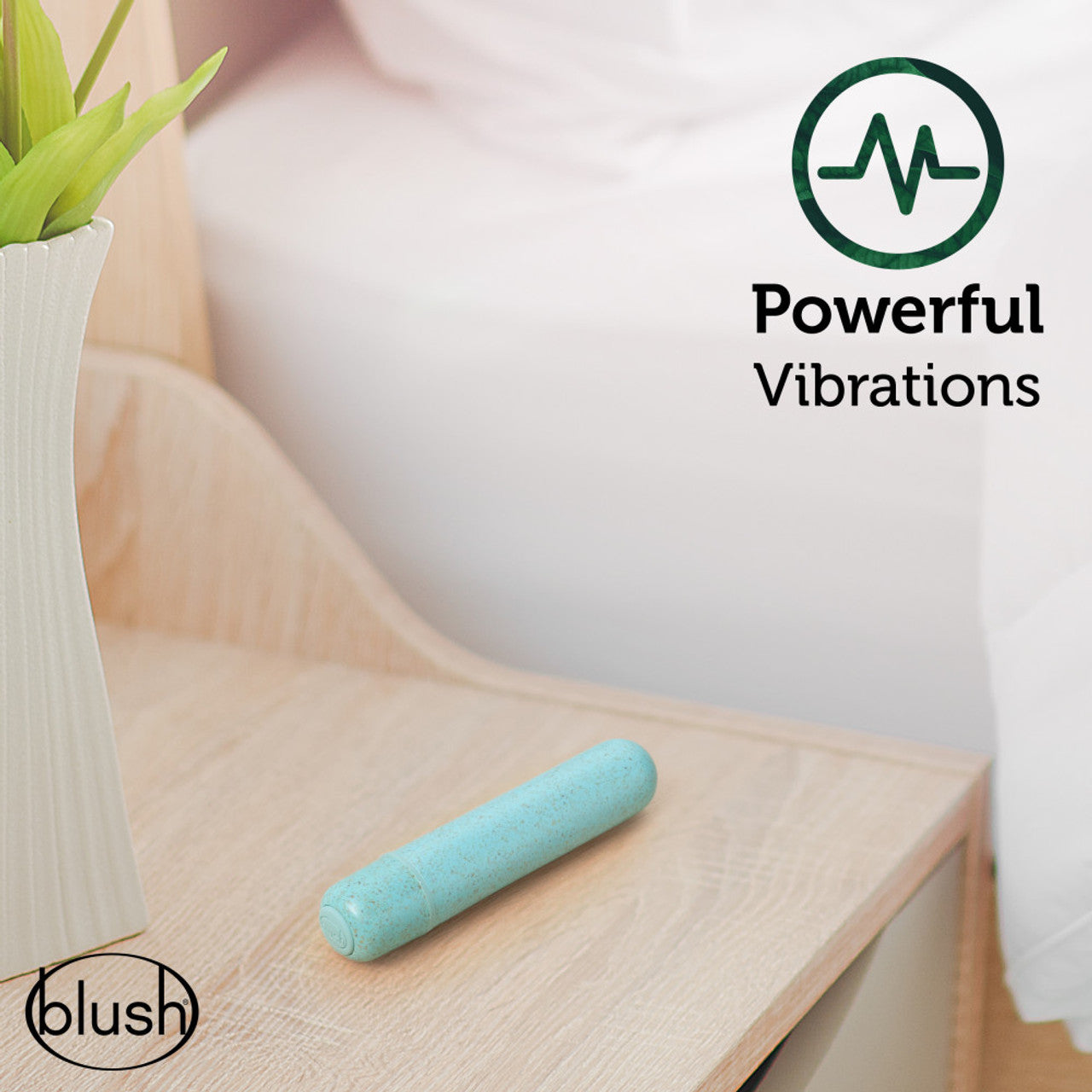 Gaia Eco Biadegradable Bullet Vibrator - Aqua - Thorn & Feather