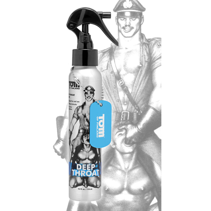 Tom of Finland Deep Throat Spray - 4 oz - Thorn & Feather