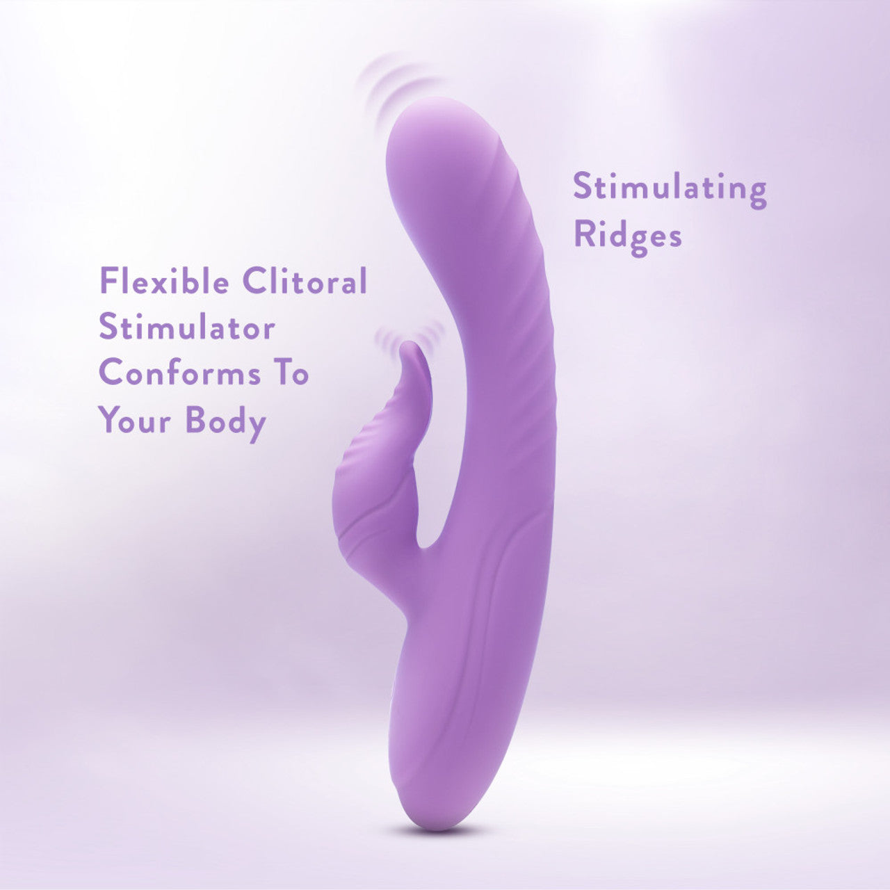 Blush Evelyn Rabbit Dual Vibrator - Purple