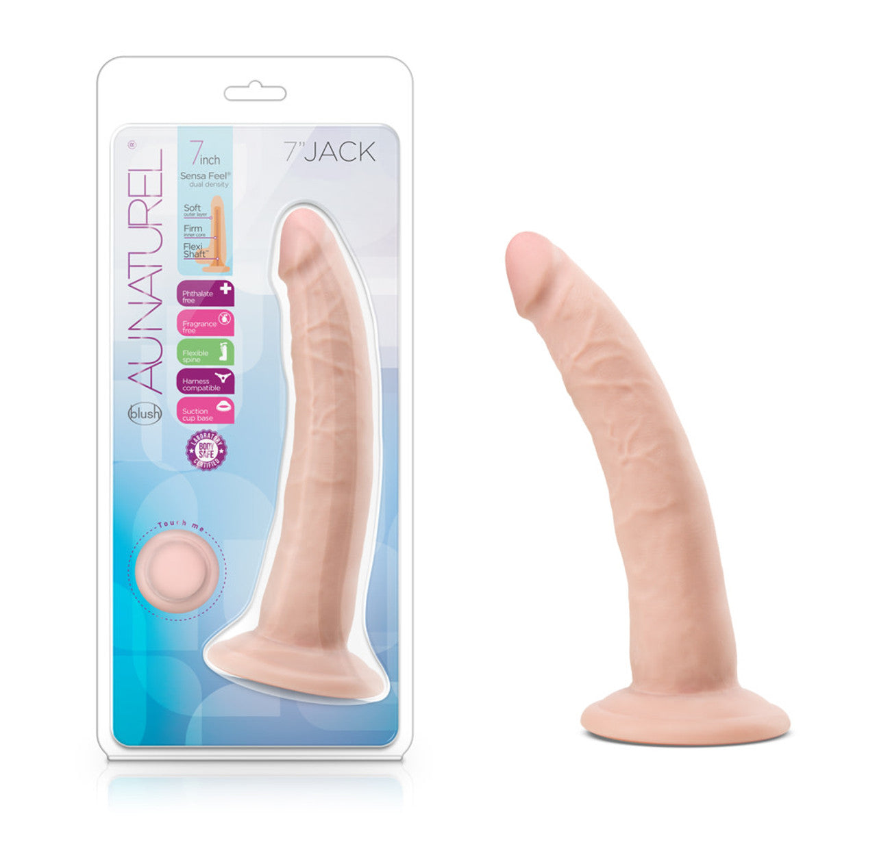 Blush Au Naturel Jack 7" Dildo - Vanilla