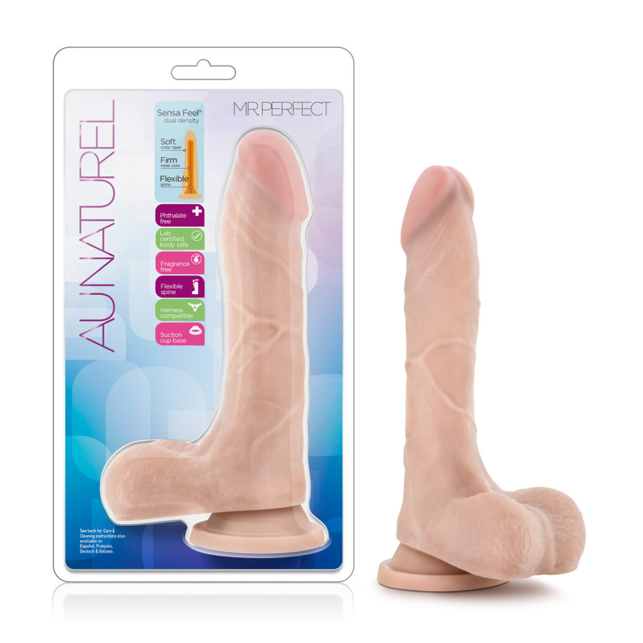 Blush Au Naturel Mister Perfect 8.5" Dildo - Beige