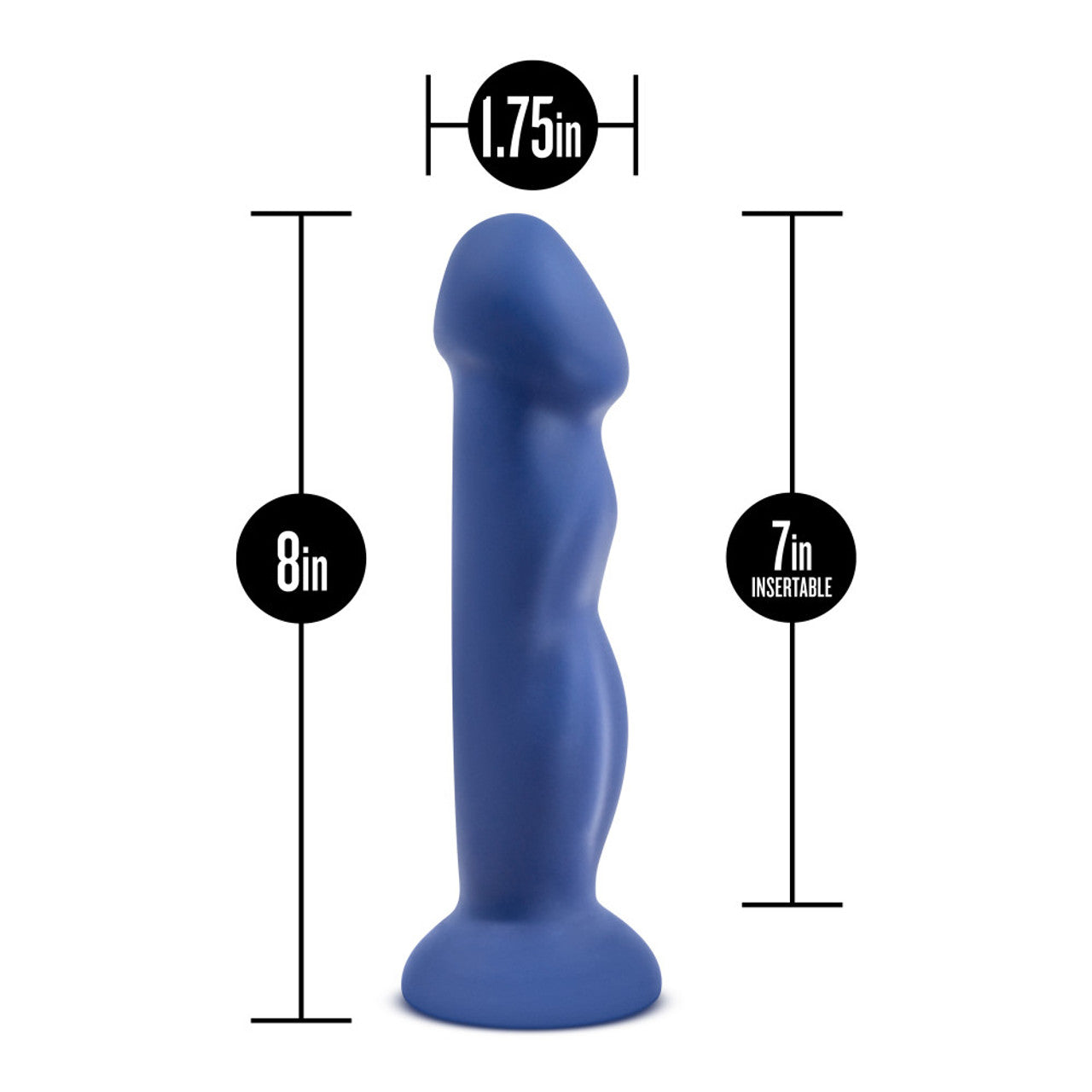 Avant D12 Suko Indigo Silicone Dildo - Thorn & Feather