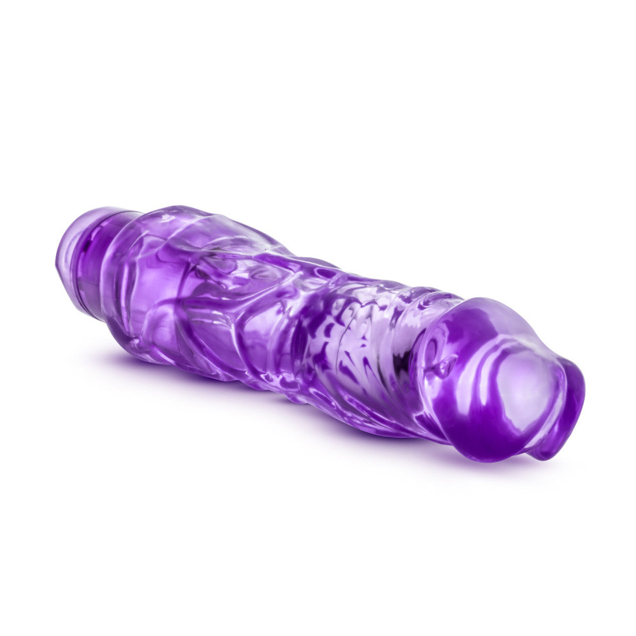 Naturally Yours Wild Ride Vibrating Dildo - Purple - Thorn & Feather