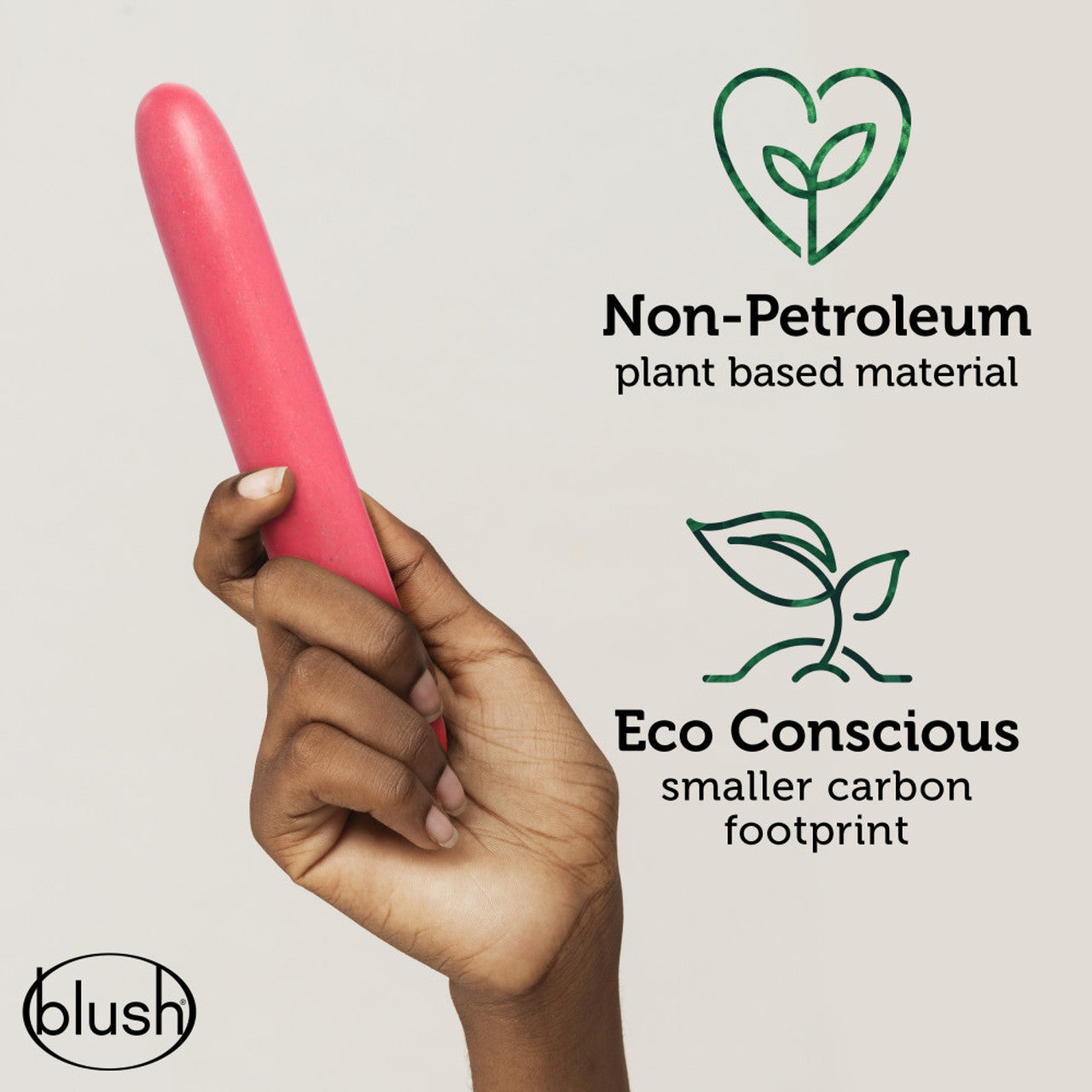 Gaia Eco Biadegradable Vibrator - Coral - Thorn & Feather