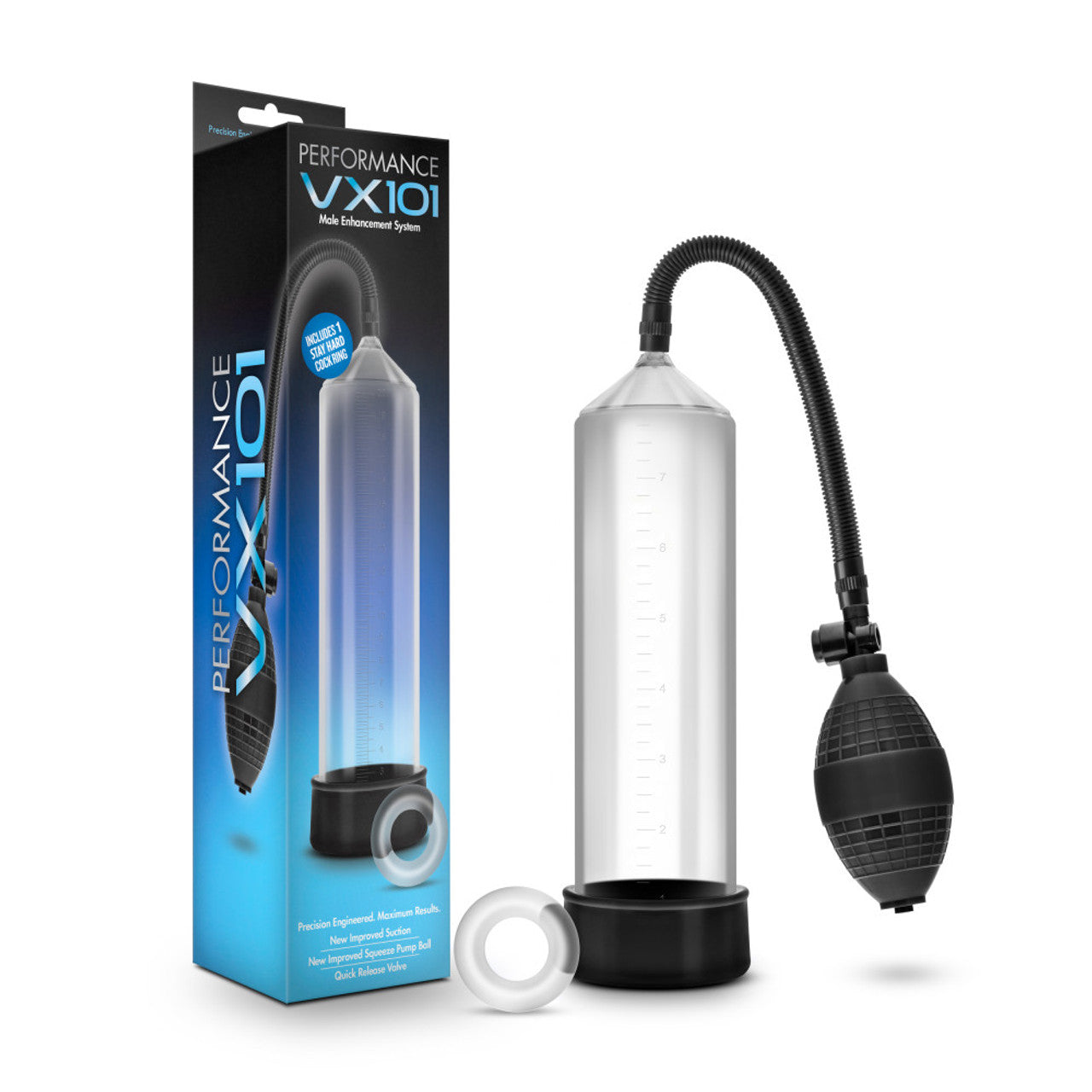 VX101 Male Enhancement Pump - Clear - Thorn & Feather