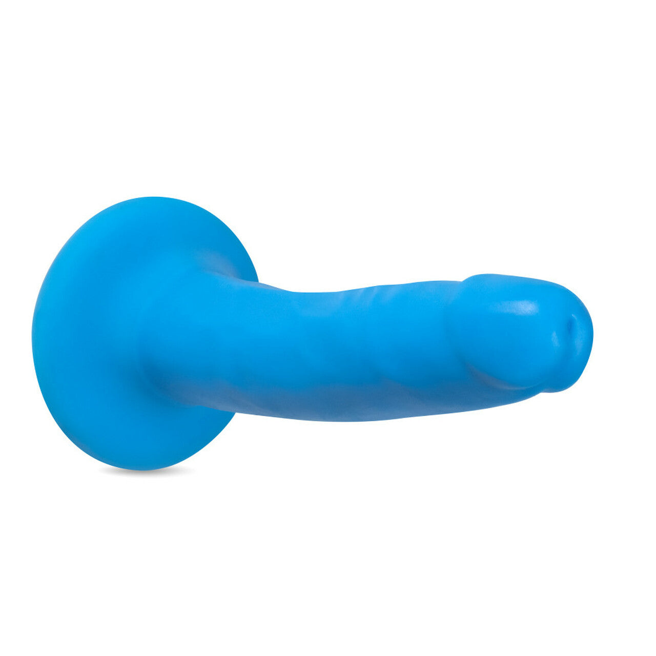 Neo Elite 6 Inch Silicone Dual Density Cock - Neon Blue - Thorn & Feather