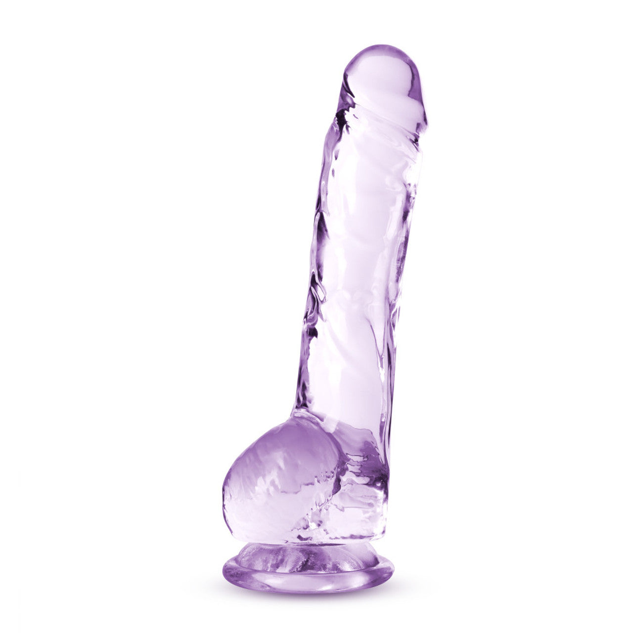 Naturally Yours 8" Crystalline Dildo - Amethyst