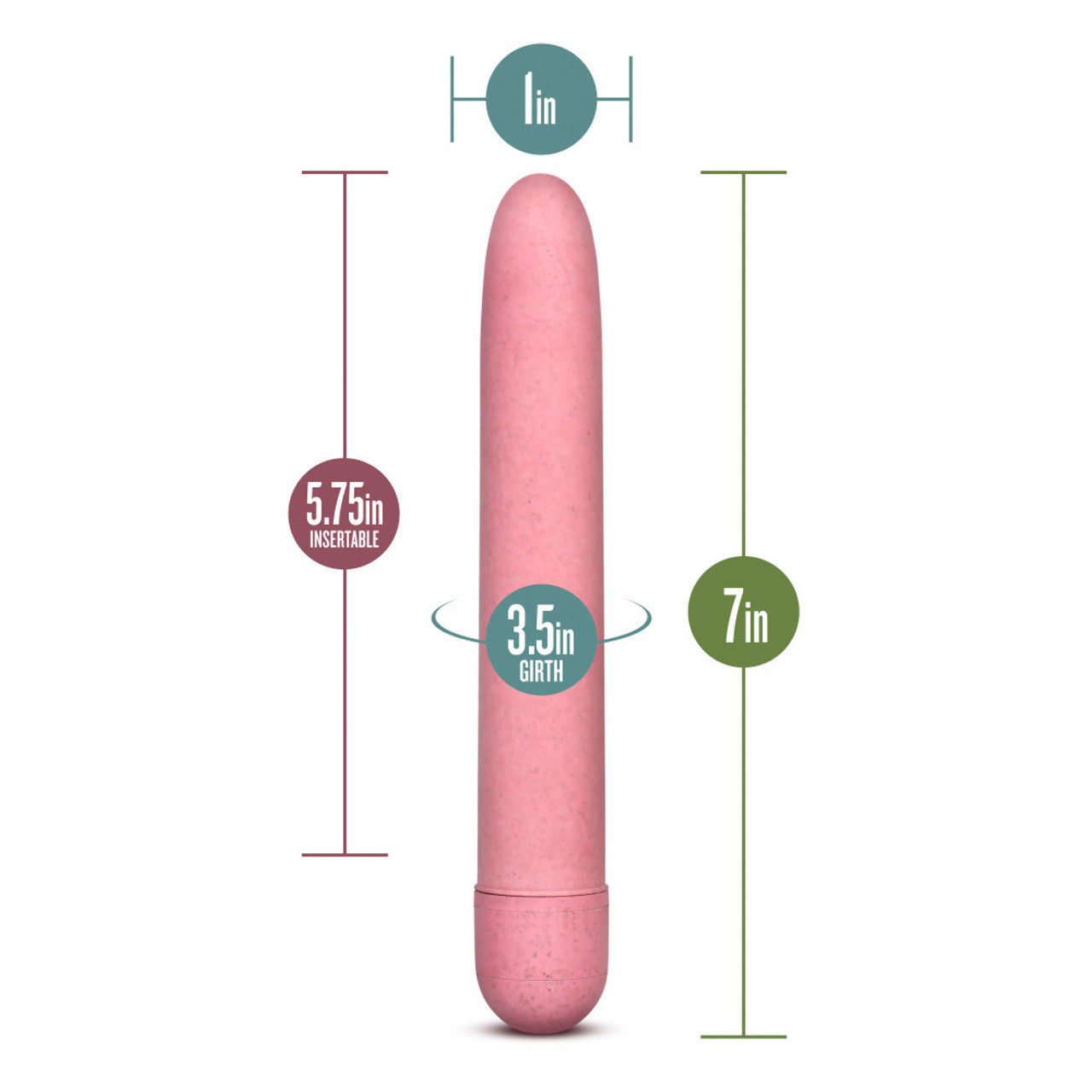 Gaia Eco Biadegradable Vibrator - Coral - Thorn & Feather