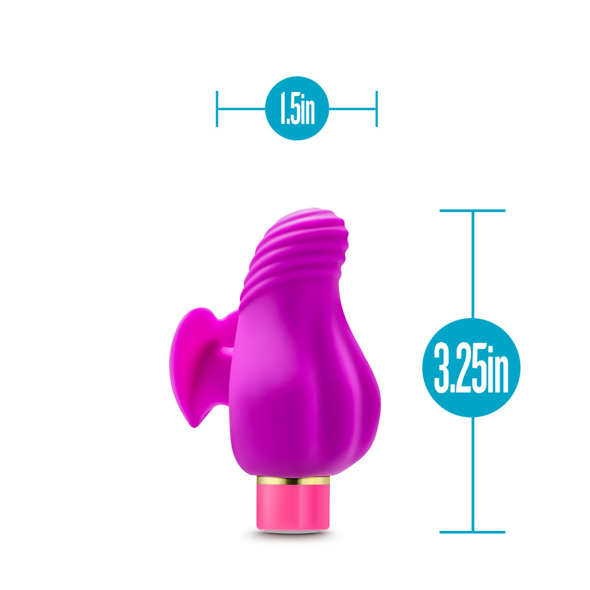 Aria Erotic AF Finger Silicone Vibrator - Plum