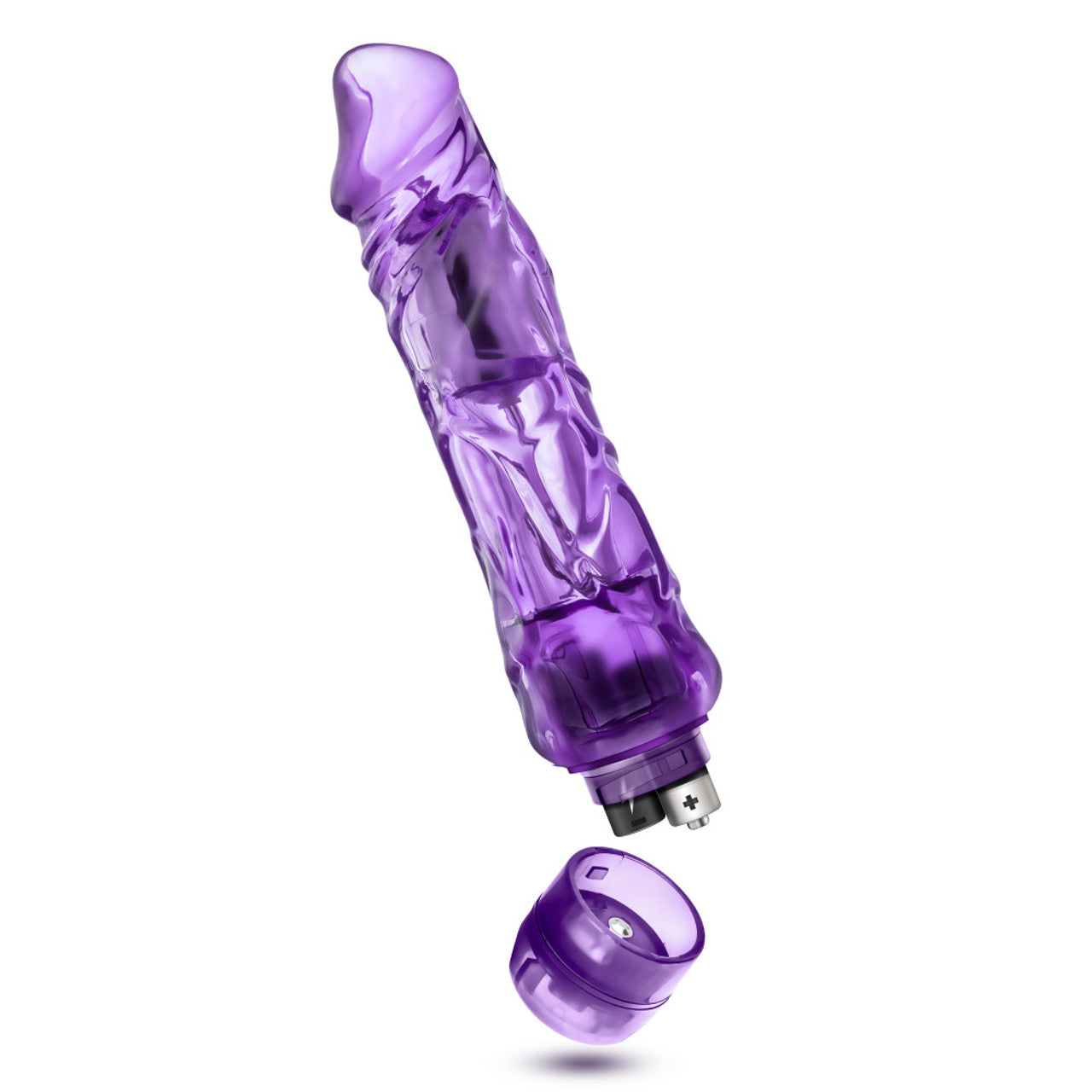 Naturally Yours Wild Ride Vibrating Dildo - Purple - Thorn & Feather