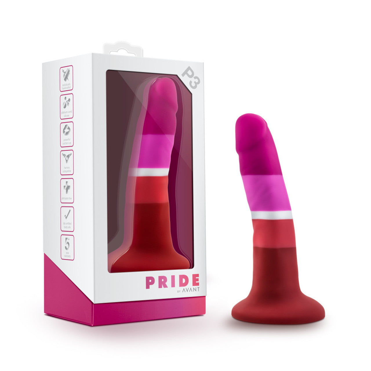 Avant Pride P3 Beauty Silicone Dildo - Thorn & Feather