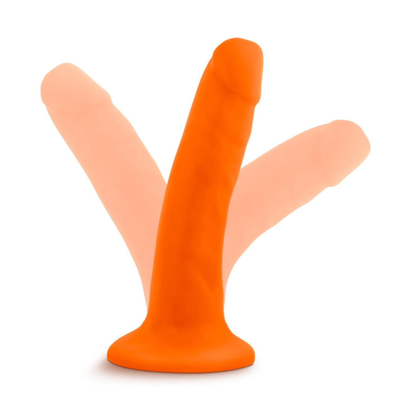 Neo Dual Density Cock - 6", Neon Orange - Thorn & Feather