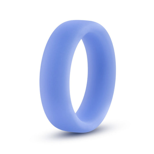 Performance Silicone Glo Cock Ring - Blue Glow