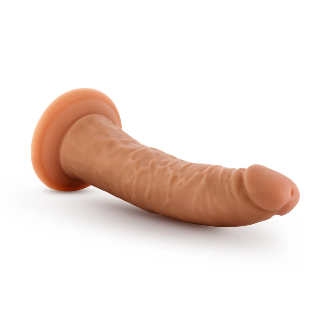 Dr. Skin Glide 7.5 inch Self Lubricating Dildo - Mocha